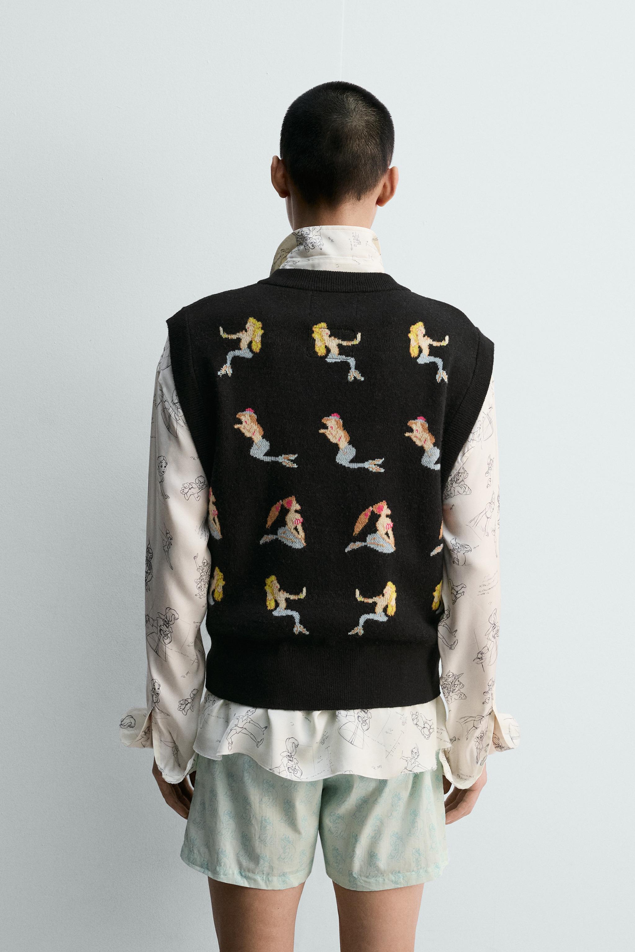 KNIT VEST THE MERMAIDS PETER PAN HARRY LAMBERT FOR ZARA X DISNEY